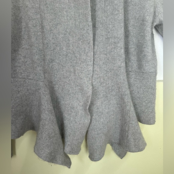 Rino Rossi Vintage New Cashmere Knit Sweater Shawl Collar Ribbed Flare Peplum XL - Picture 9 of 16